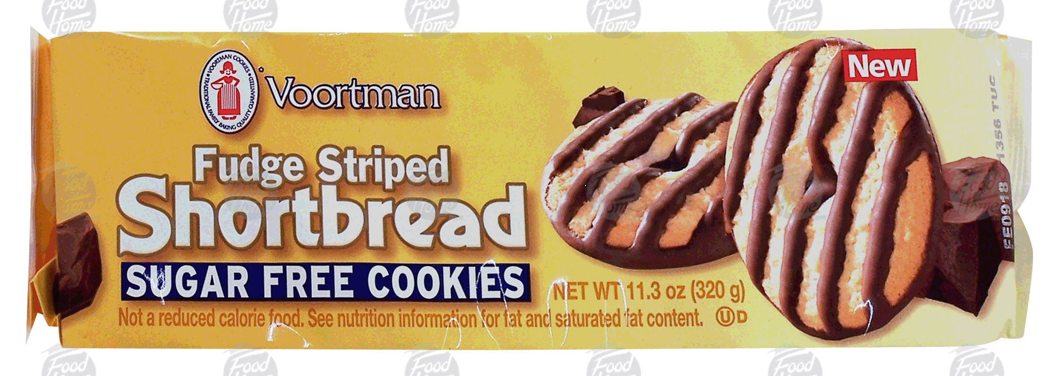 Voortman  fudge striped shortbread cookies, sugar free Full-Size Picture